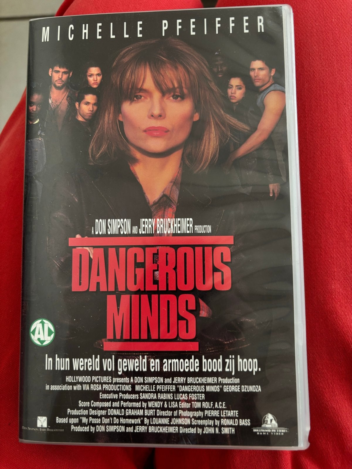 Dangerous Minds VHS - Michelle Pfeiffer (Nederlands ondertit, Nederlands ondertiteld, Engels, Verzenden, Drama