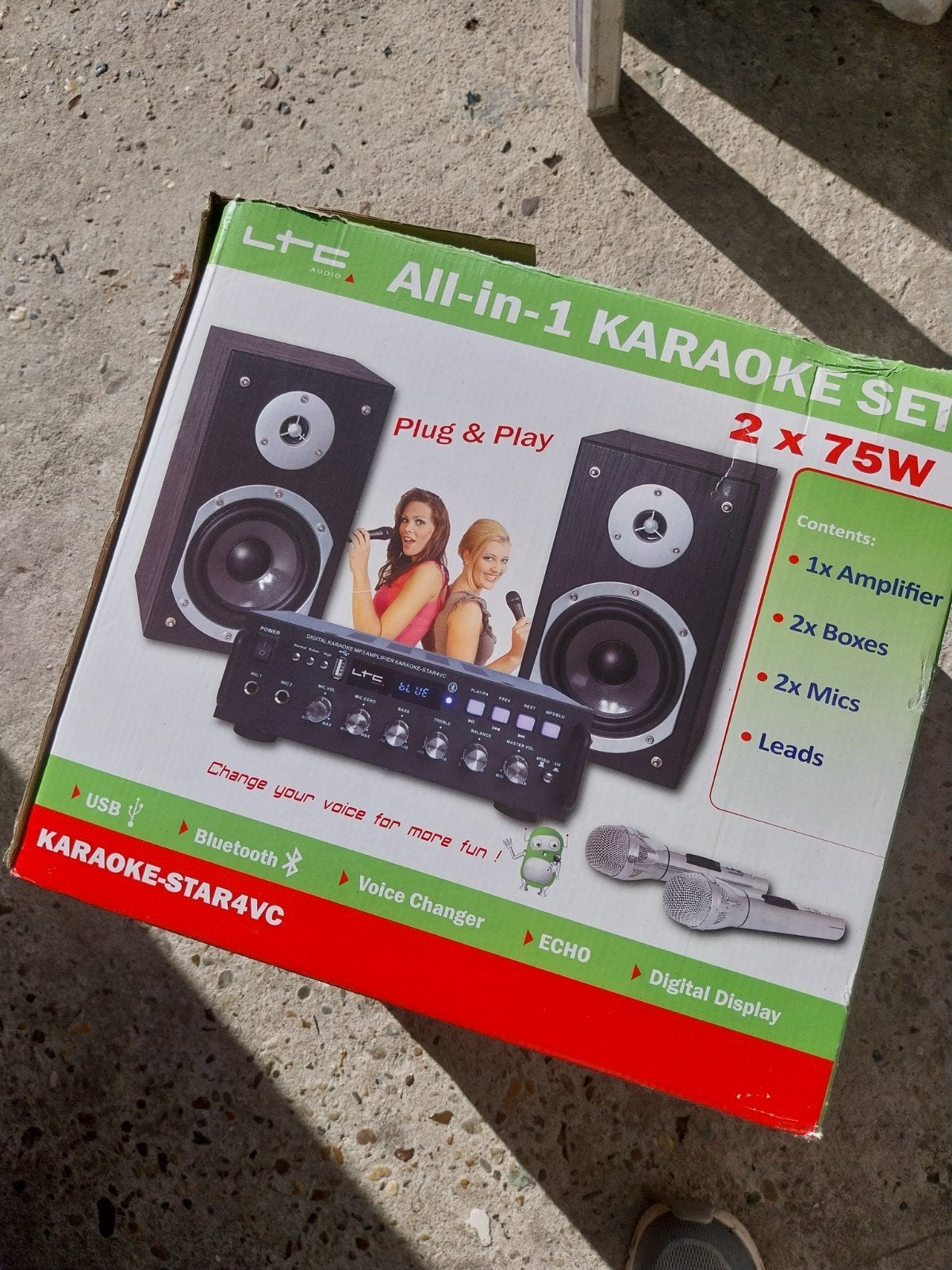 karaoke set, Ophalen
