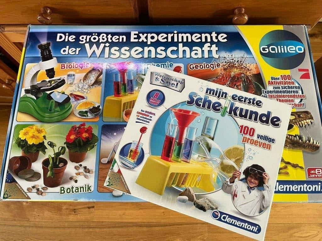 Experimenten van de wetenschap en scheikunde - Clementoni, Ophalen of Verzenden, Zo goed als nieuw, Ontdekken