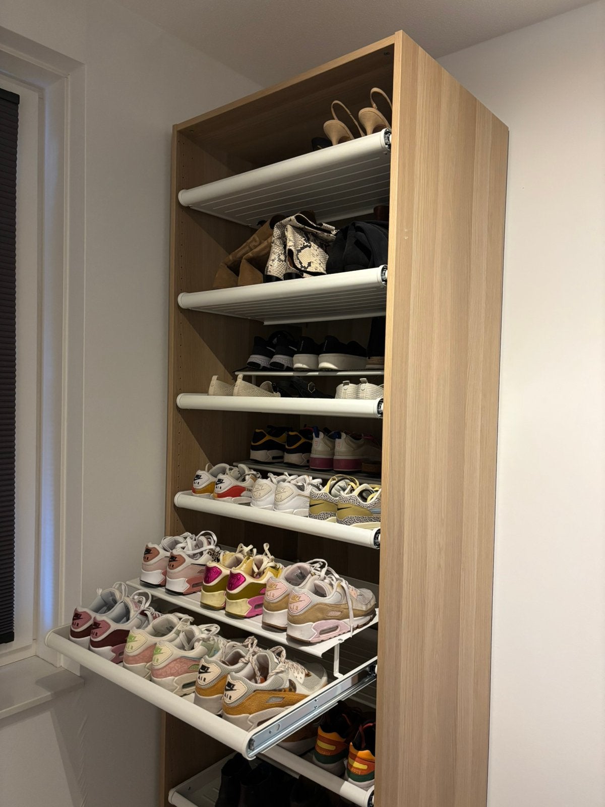 Schoenenkast Ikea Pax licht eiken, Ophalen, Gebruikt, Schoenenkast