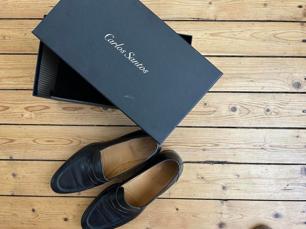 Carlos Santos loafers maat 10.5, Ophalen of Verzenden, Gedragen, Zwart, Loafers