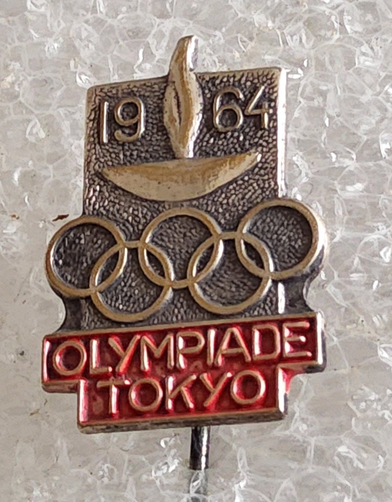 Vintage Speldje Olympiade Tokyo 1964, Verzamelen, Ophalen of Verzenden, Gebruikt, Sport, Speldje of Pin