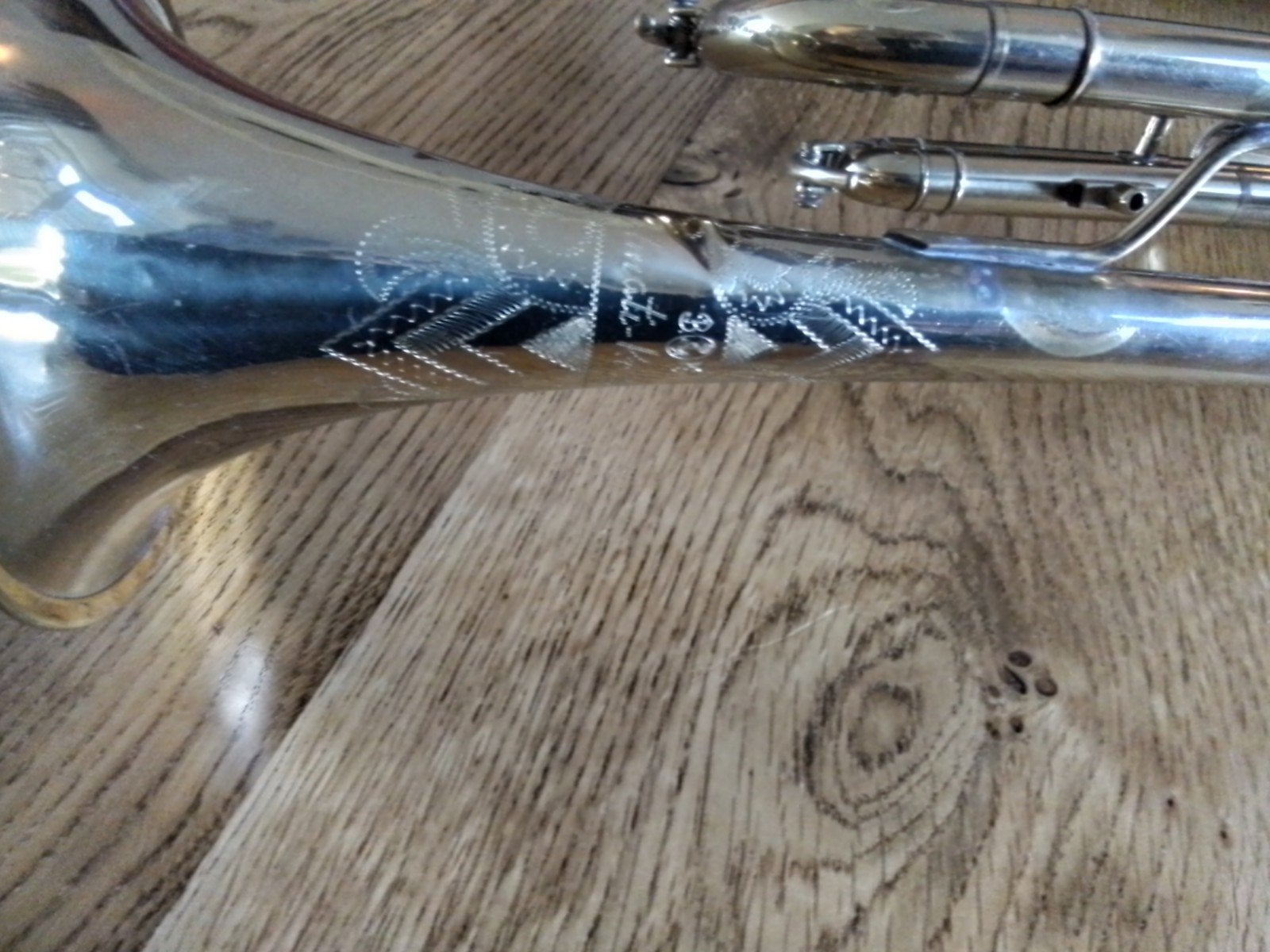 Amati Kraslic Trompet met koffer en mondstuk., Muziek en Instrumenten, Ophalen of Verzenden, Gebruikt, Bes-trompet, Met koffer