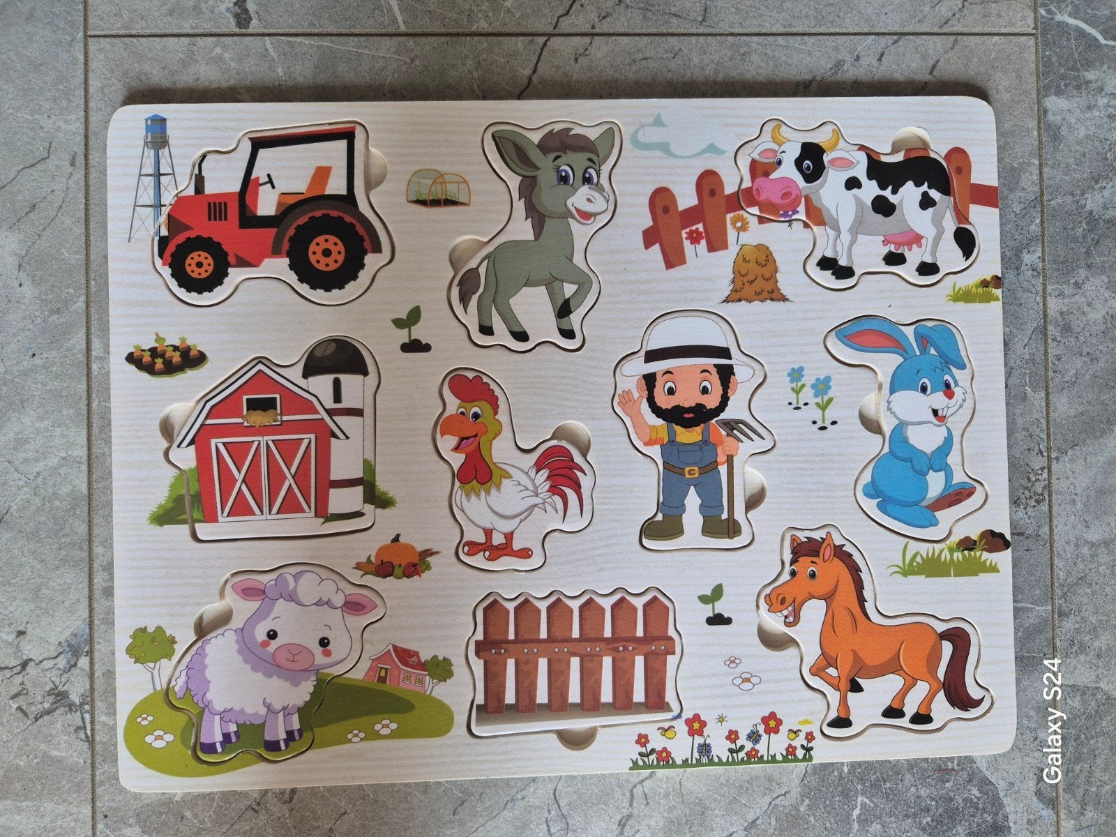 Houten Boerderij Puzzel, Ophalen of Verzenden, Minder dan 10 stukjes, 6 maanden tot 2 jaar