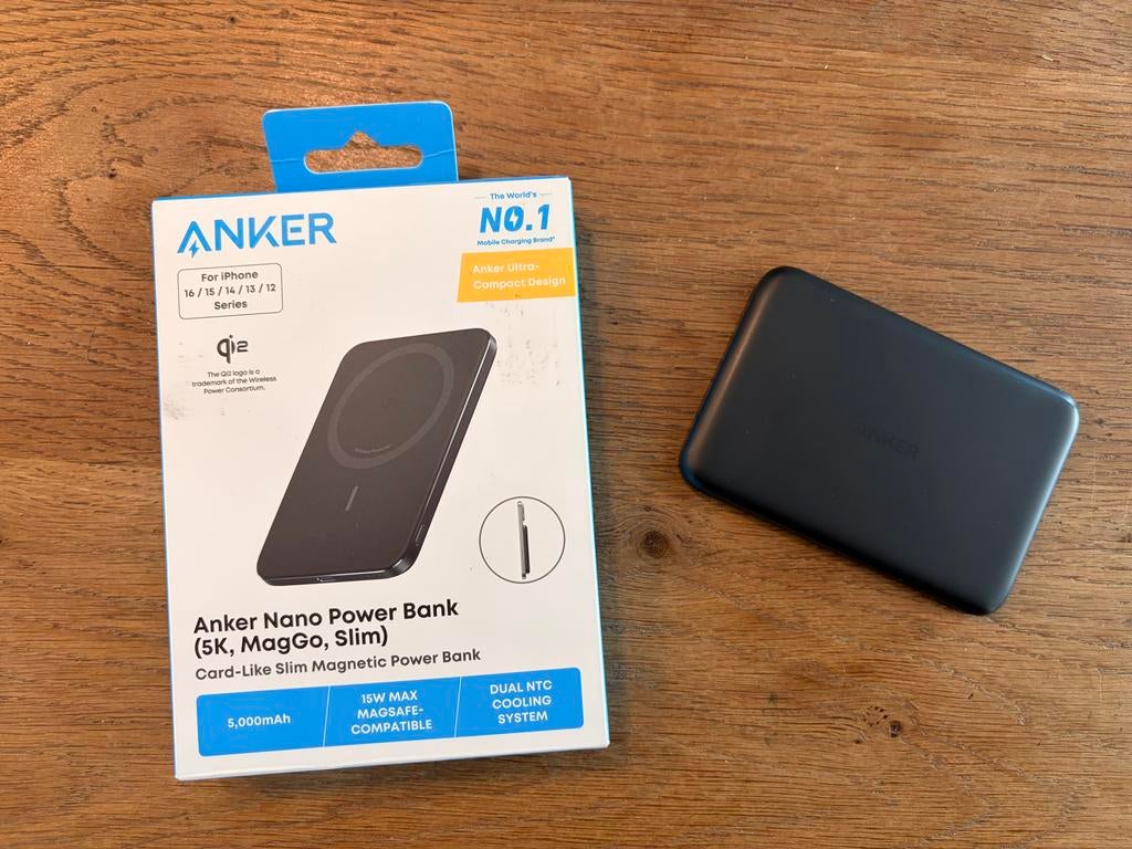 Anker Nano Power Bank 5000 mAh - Zeer Goede Staat, Telecommunicatie, Powerbanks, Ophalen of Verzenden, Zo goed als nieuw