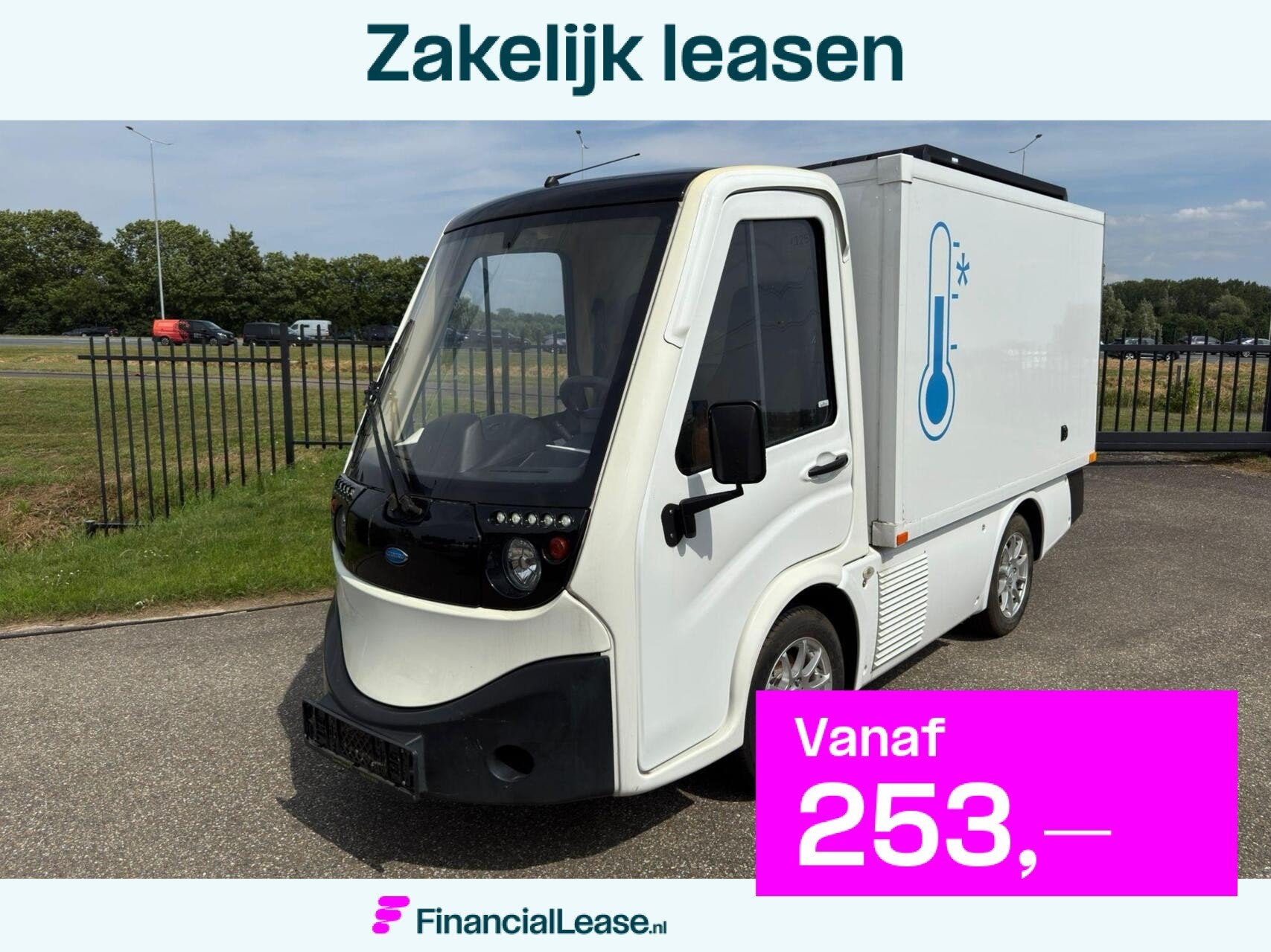C500 100% elektrisch koelvoertuig 5u koelen 100 km range, Achterwielaandrijving, Gebruikt, Origineel Nederlands, 33 pk