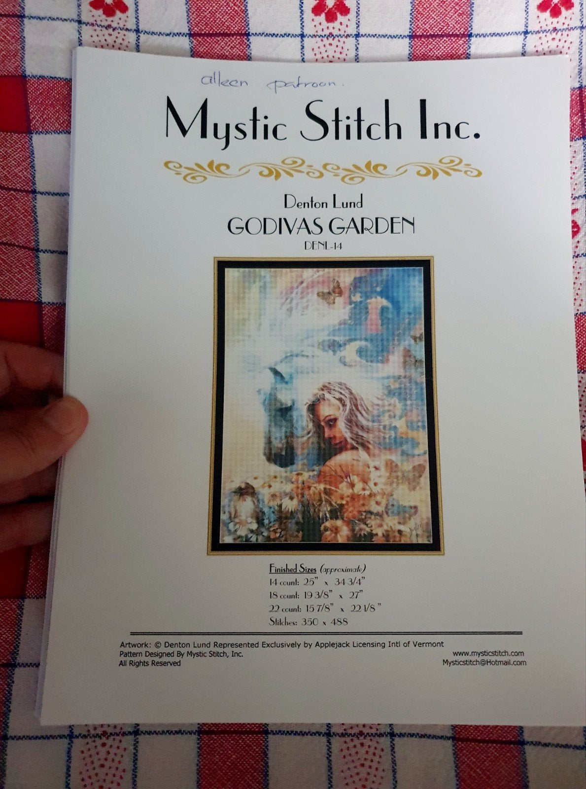 mystic stitch origineel borduurpatroon - Godivas Garden 2003, Verzenden, Nieuw, Patroon