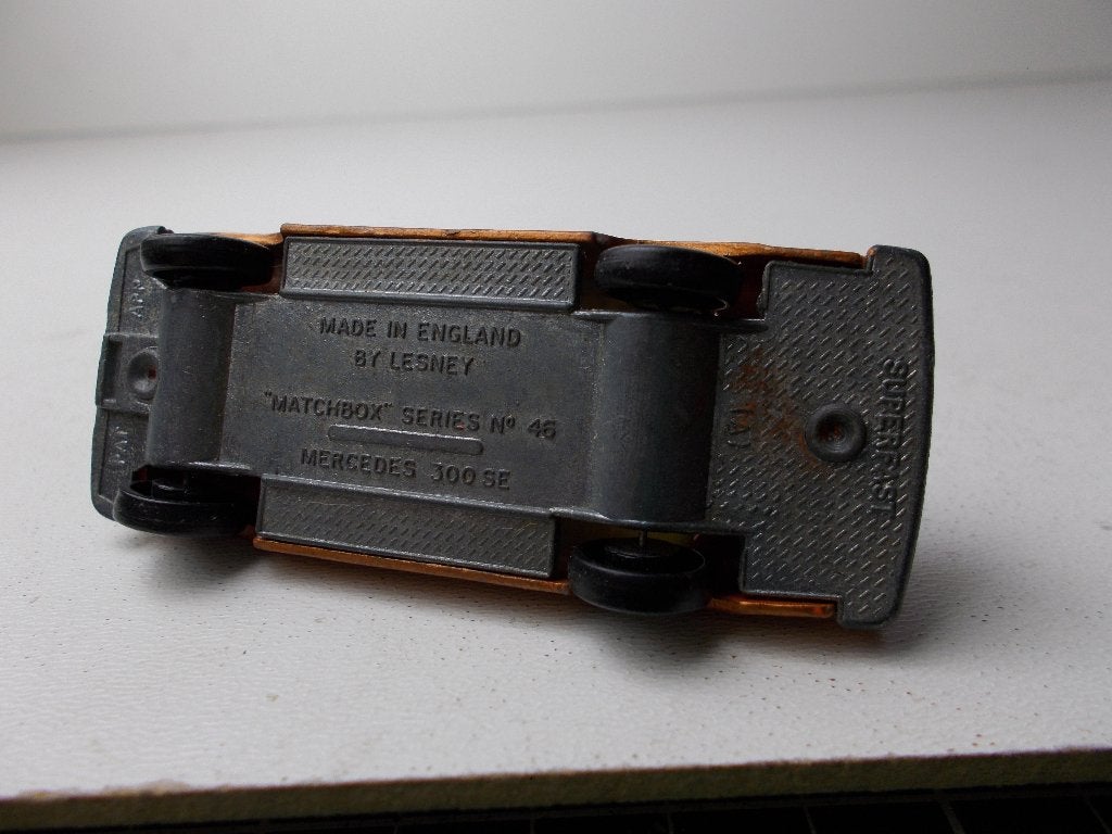1970 Matchbox Series No. 46 MERCEDES 300 SE (Gold), Ophalen of Verzenden, Zo goed als nieuw, Auto, Matchbox