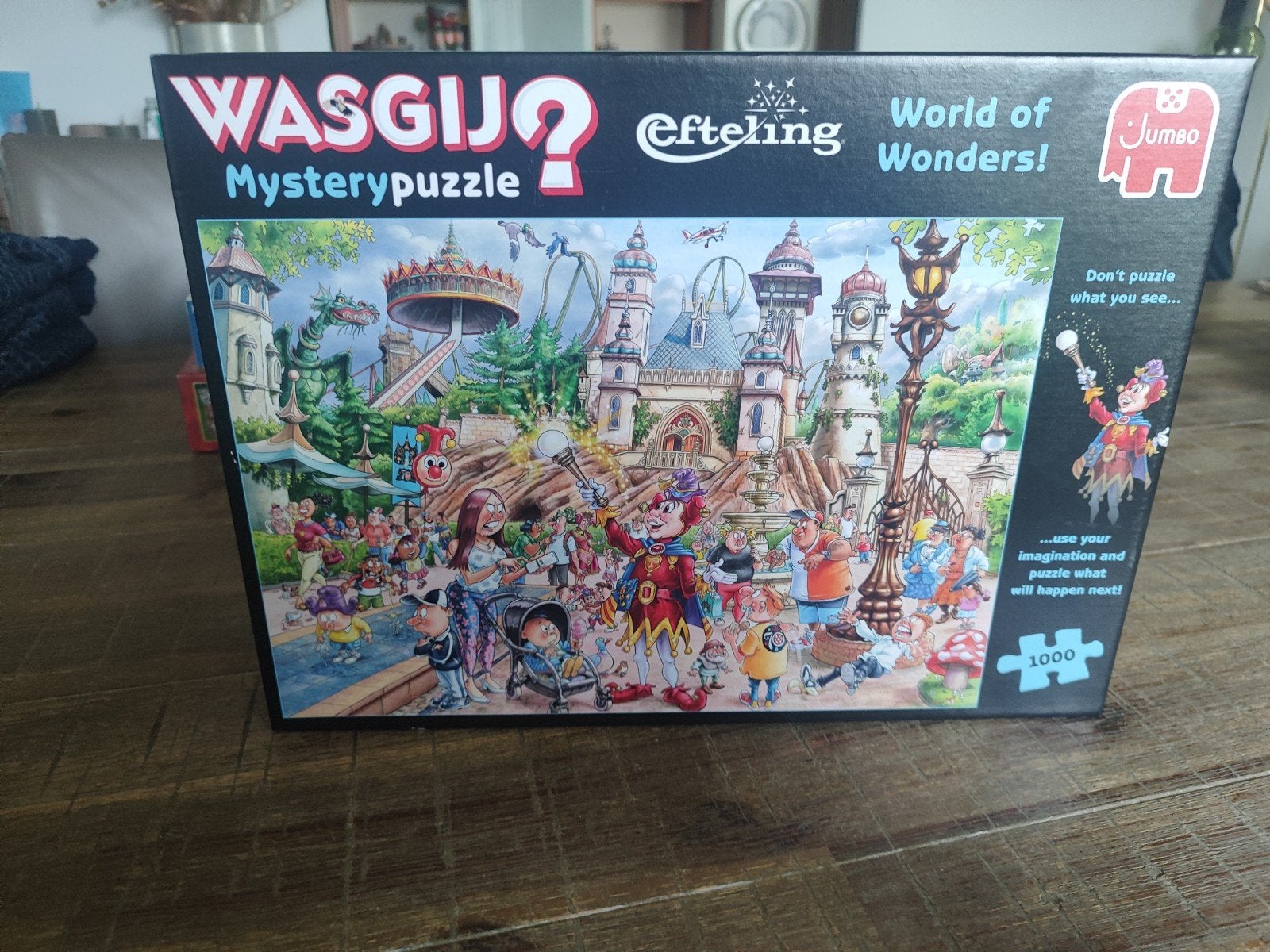 wasgij Mystery puzzel Efteling 1000stukjes, Ophalen of Verzenden, 500 t/m 1500 stukjes, Zo goed als nieuw