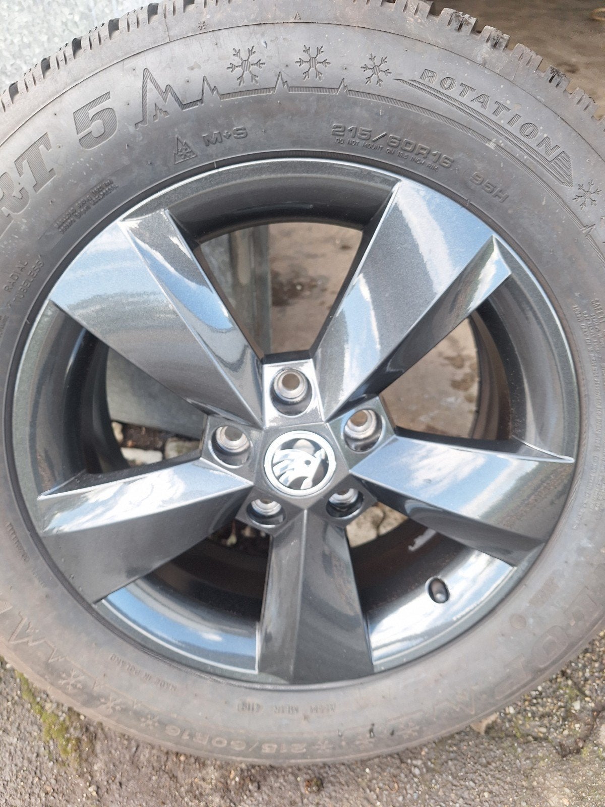 4 lichtmetalen velgen skoda Karoq Nanuq NU 7 winterbanden, Ophalen of Verzenden