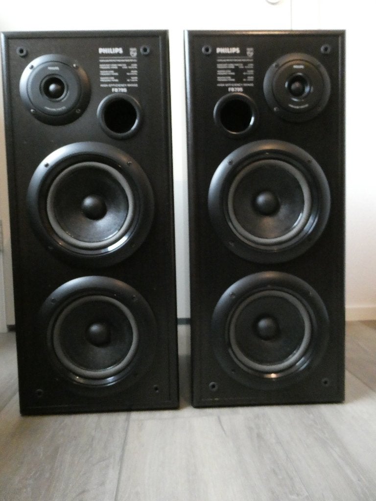 Philips FB795 luidsprekerboxen, prof. refoamed, nieuwstaat!, Audio, Tv en Foto, Stereo speakers, Philips, Zo goed als nieuw, Ophalen