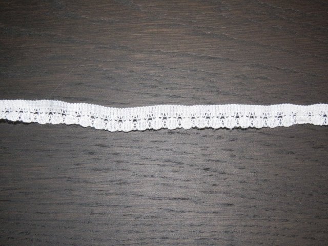 Ruim 2 meter vintage wit kant 1 cm breed NIEUW, Hobby en Vrije tijd, Naaien en Fournituren, Ophalen of Verzenden, Nieuw, Kant