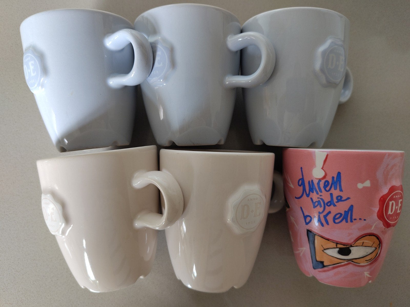 Douwe Egberts mokjes klein per stuk, Ophalen of Verzenden, Nieuw, Overige stijlen, Kop(pen) en/of Schotel(s)