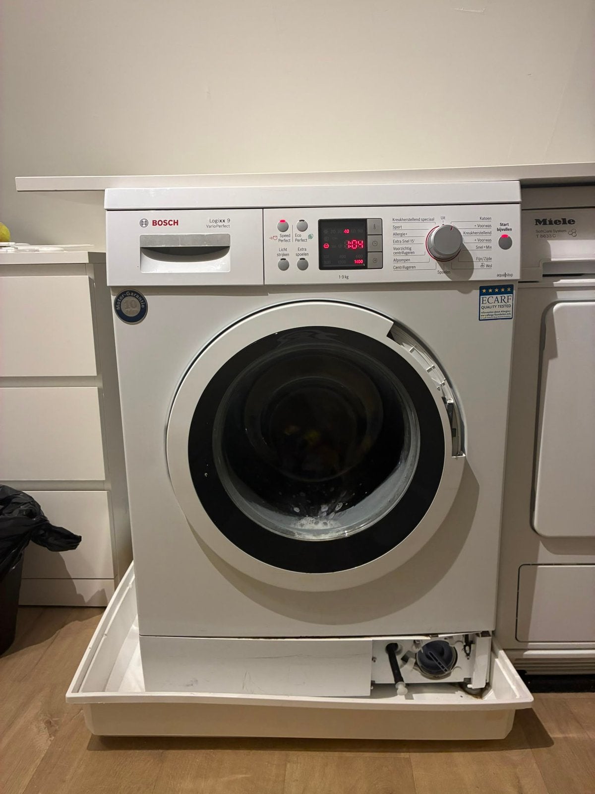 Bosch wasmachine, Witgoed en Apparatuur, Wasmachines, Ophalen, 1200 tot 1600 toeren, Gebruikt, 8 tot 10 kg