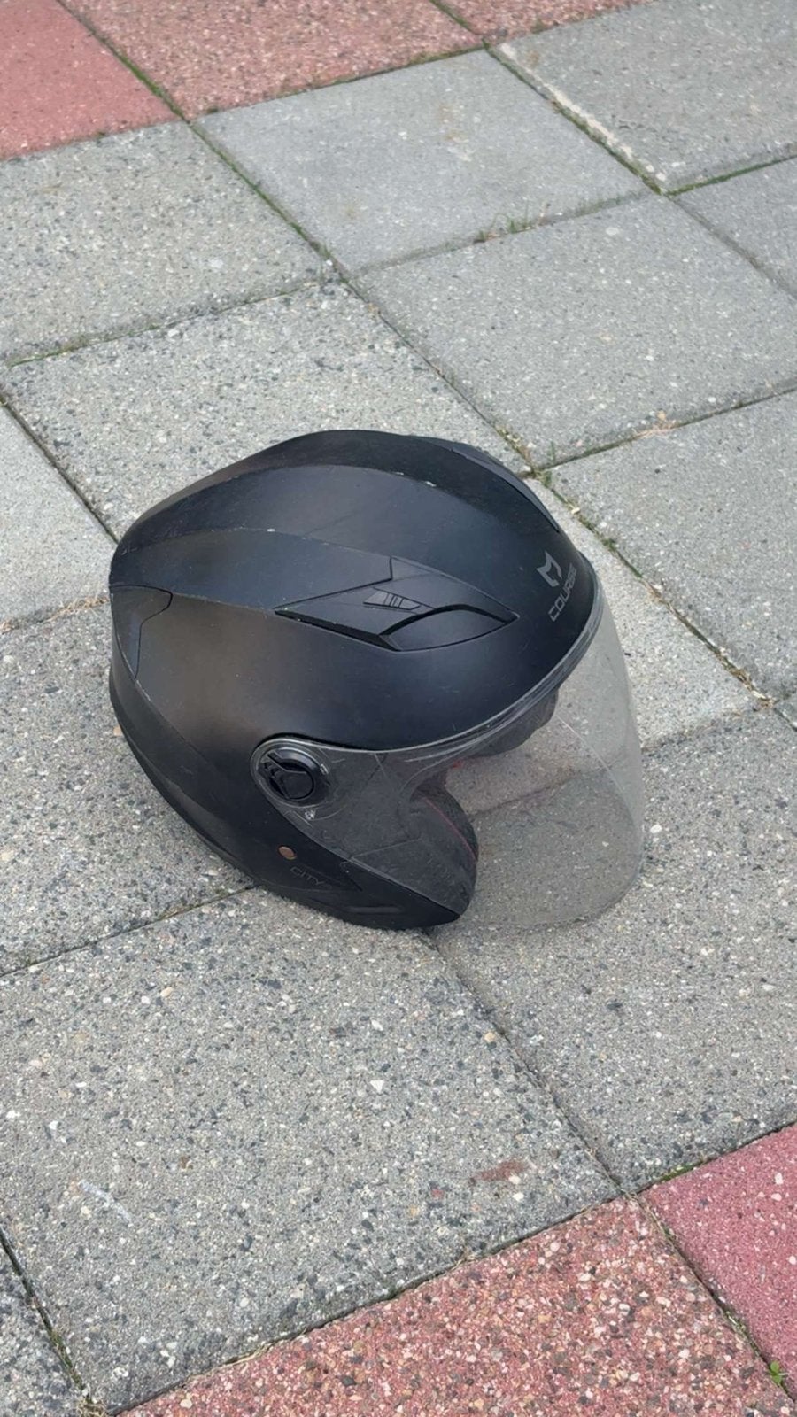 Zwarte Course Jethelm - Maat M, Motoren, Overige merken, M, Heren, Jethelm