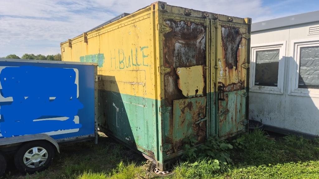 10ft zeecontainer / opslagcontainer met werkbank en stelling, Zakelijke goederen, Ophalen