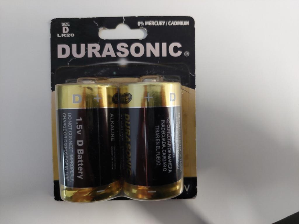 Nieuwe Durasonic D LR20 1.5V Alkaline Batterijen (2 stuks), Ophalen of Verzenden, Nieuw