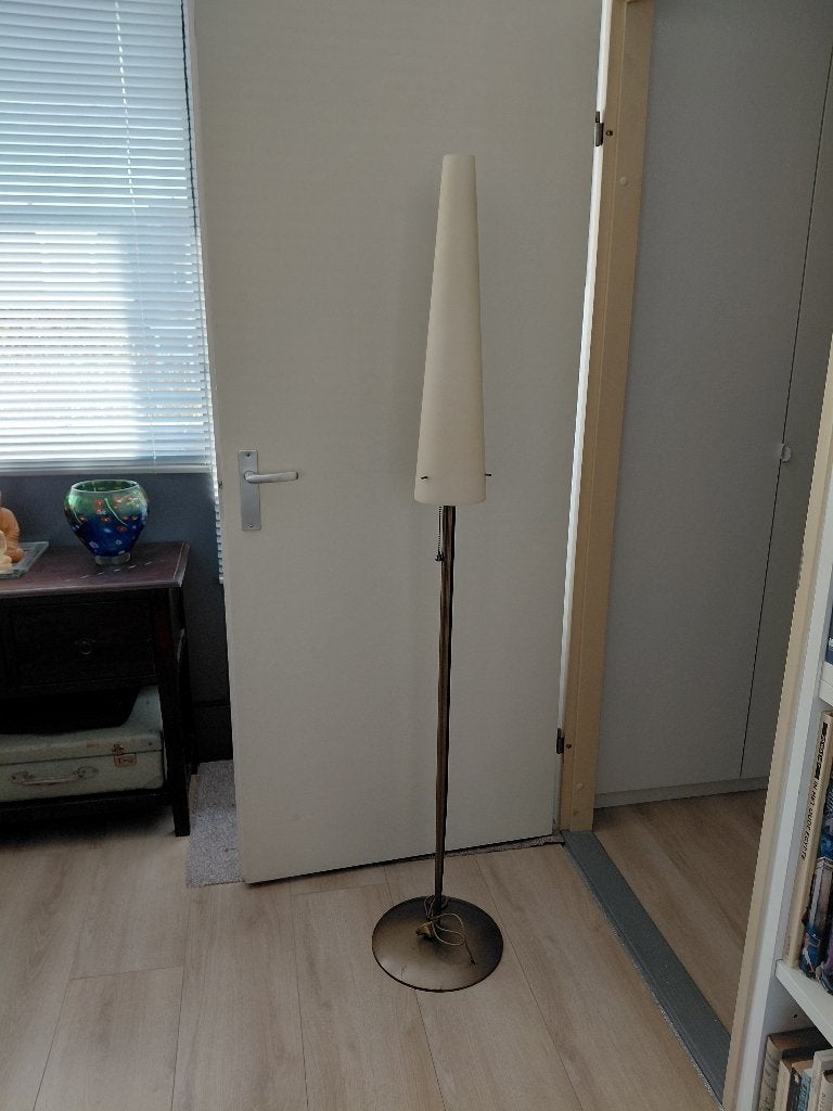 Lamp steinhauer staand, Ophalen, Zo goed als nieuw, Glas, E27 (groot)