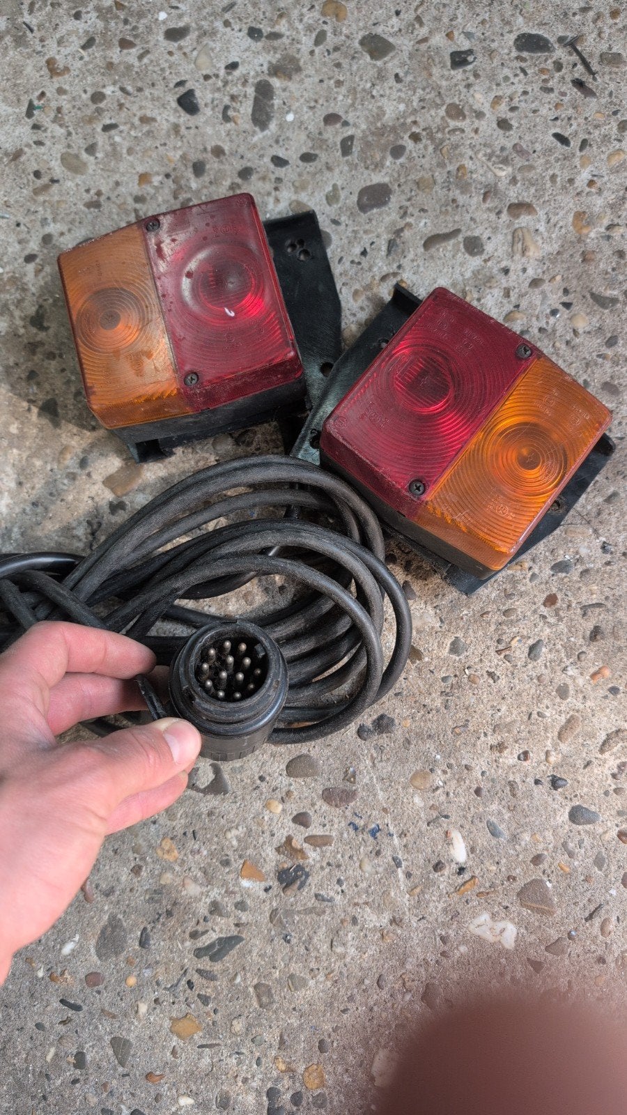 Trailerverlichting 13-polig met 10m kabel, Ophalen of Verzenden, Gebruikt