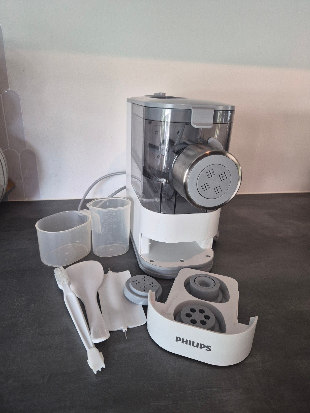 Philips Pastamachine - Maak zelf verse pasta!, Pastamachine, Ophalen, Zo goed als nieuw, Wit