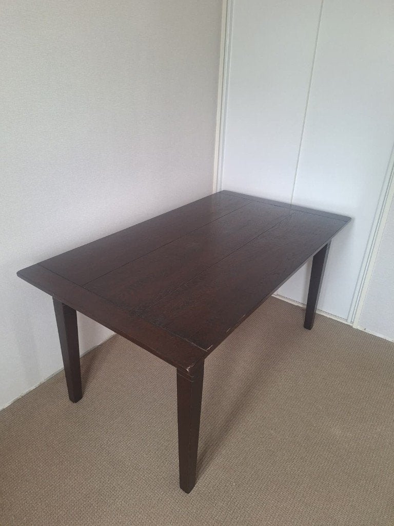 Eettafel, Huis en Inrichting, Tafels | Eettafels, Ophalen, Gebruikt, Eikenhout, 50 tot 100 cm