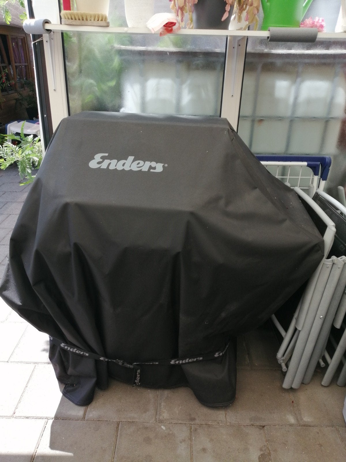 Enders Monroe Gasbarbecue met zijbrander en hoes, Tuin en Terras, Ophalen, Gebruikt, Enders
