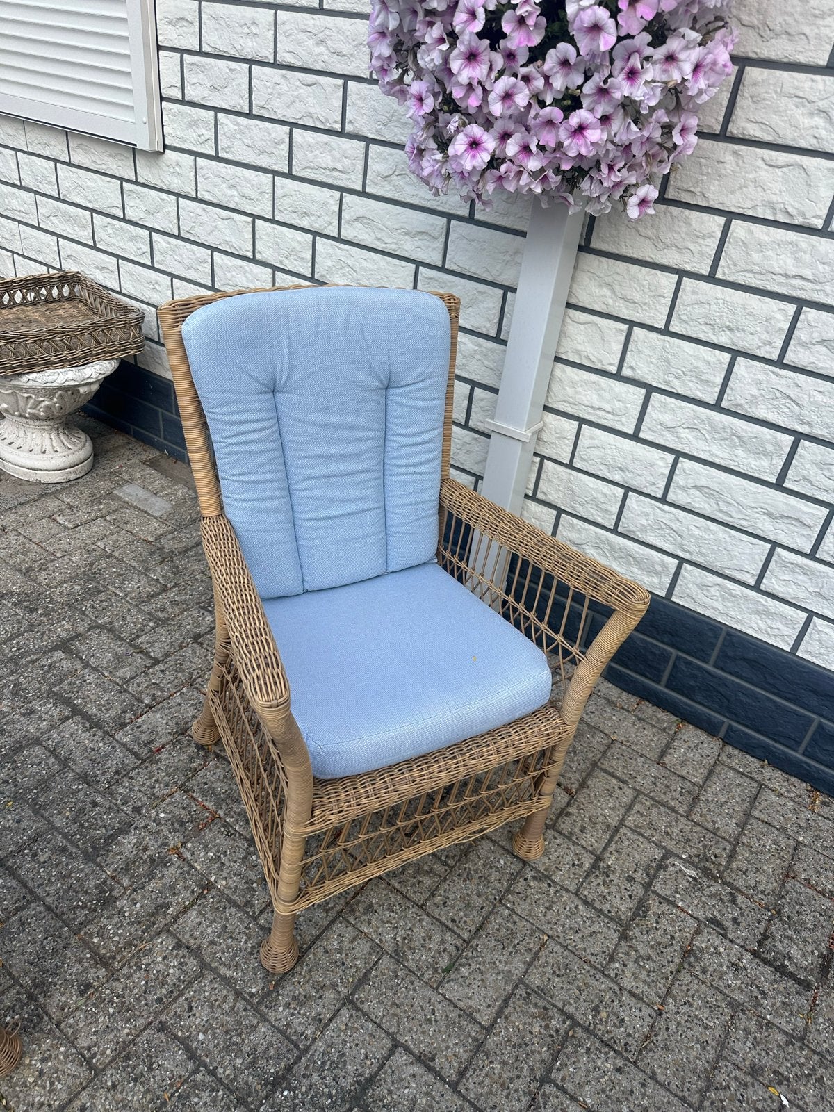 6 luxe Cane-line stoelen voor terras of serre, Ophalen, Gebruikt