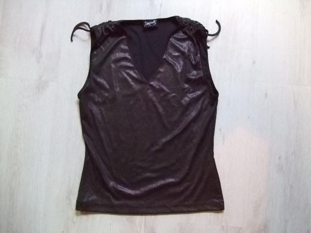 zwart grijs glimmend shirt van Impulse mt M, Kleding | Dames, Maat 38/40 (M), Zwart, Ophalen of Verzenden, Zo goed als nieuw