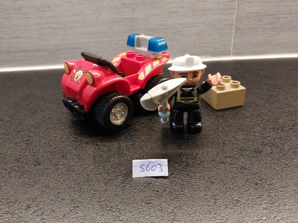 Duplo 5603 Brandweer Quad, Overige thema's, Compleet, Ophalen of Verzenden, Zo goed als nieuw