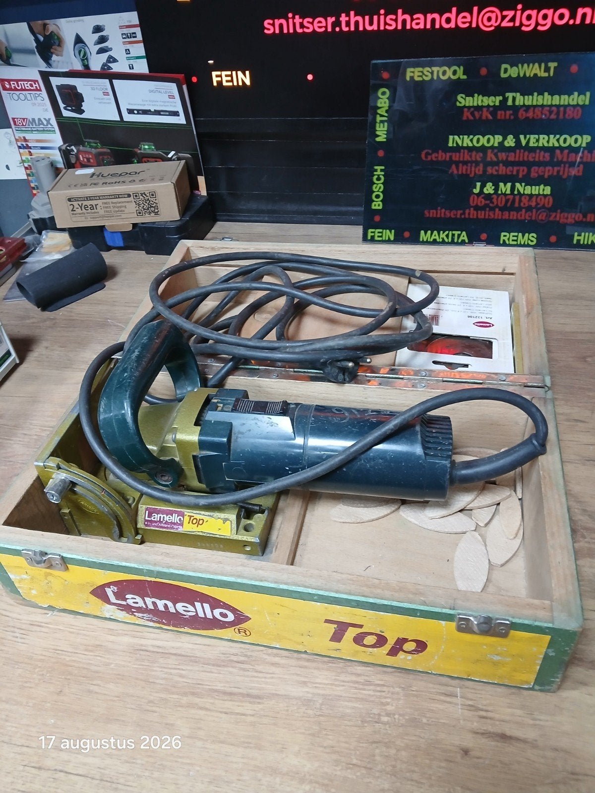 Lamello Lamellen frees., Doe-het-zelf en Verbouw, Gebruikt, Lamello, -, Ophalen of Verzenden