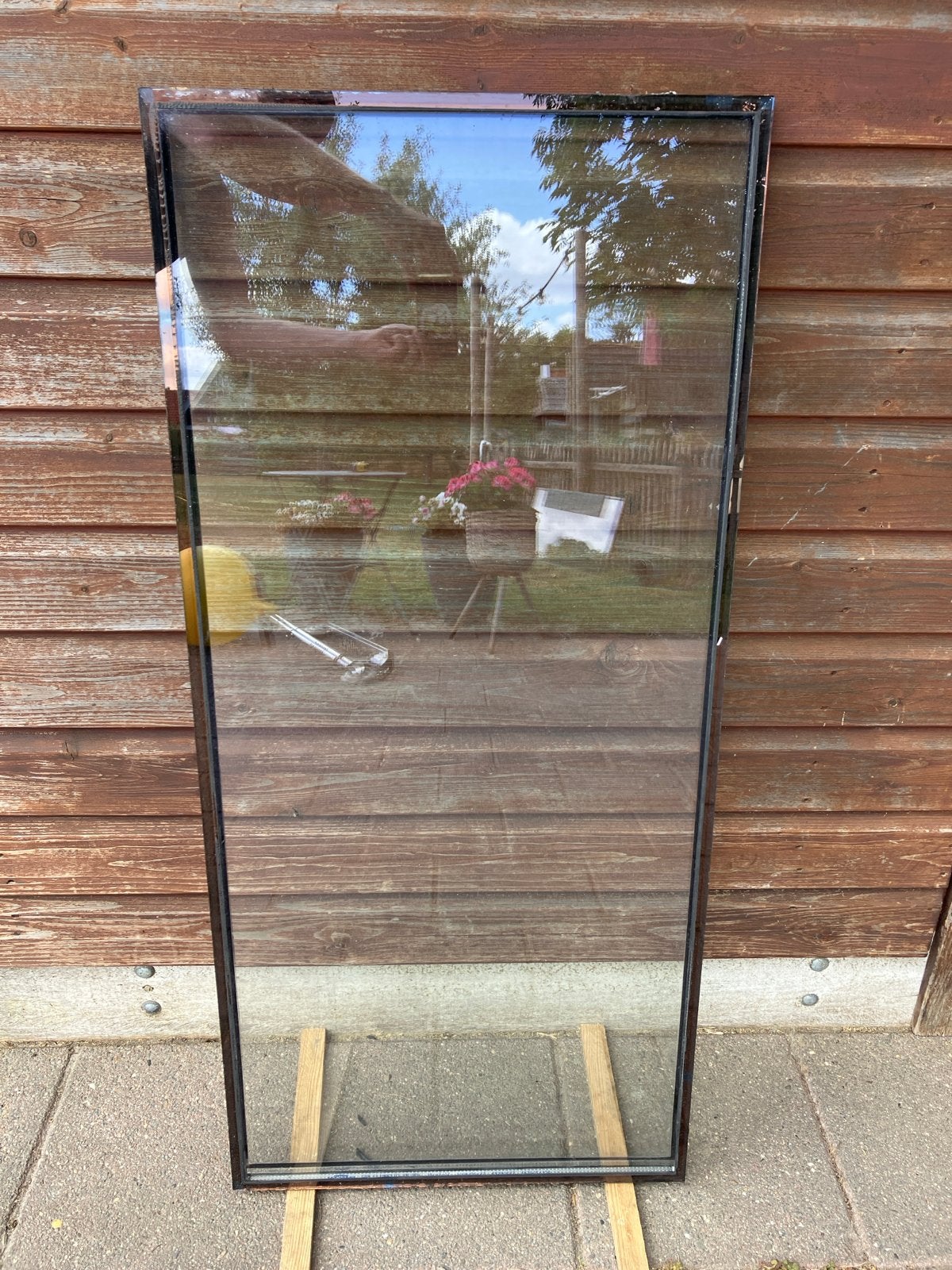 Dubbel glas ruit - 110x50 cm, Ophalen, Gevelraam of Ruit, Gebruikt, Minder dan 80 cm