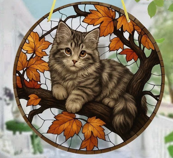 Raamhanger kitten - maine coon, Verzenden, Meerkleurig, Nieuw, Kunststof