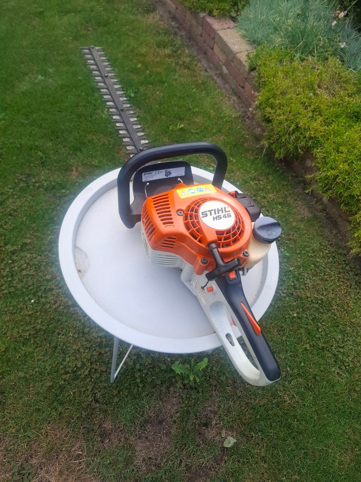 Stihl HS 45 Heggenschaar, Ophalen, Gebruikt, Benzine, Stihl