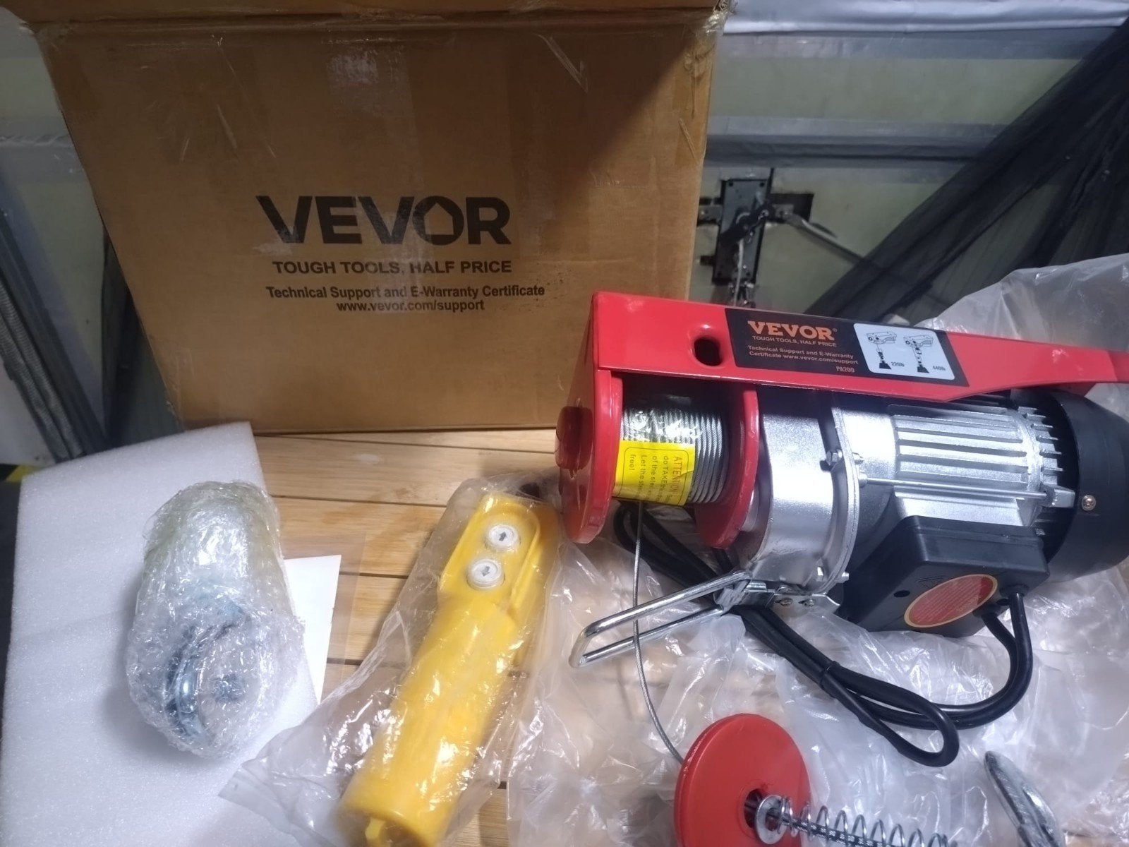 Vevor Elektrische Takel PA200 - Nieuw in doos, Ophalen of Verzenden