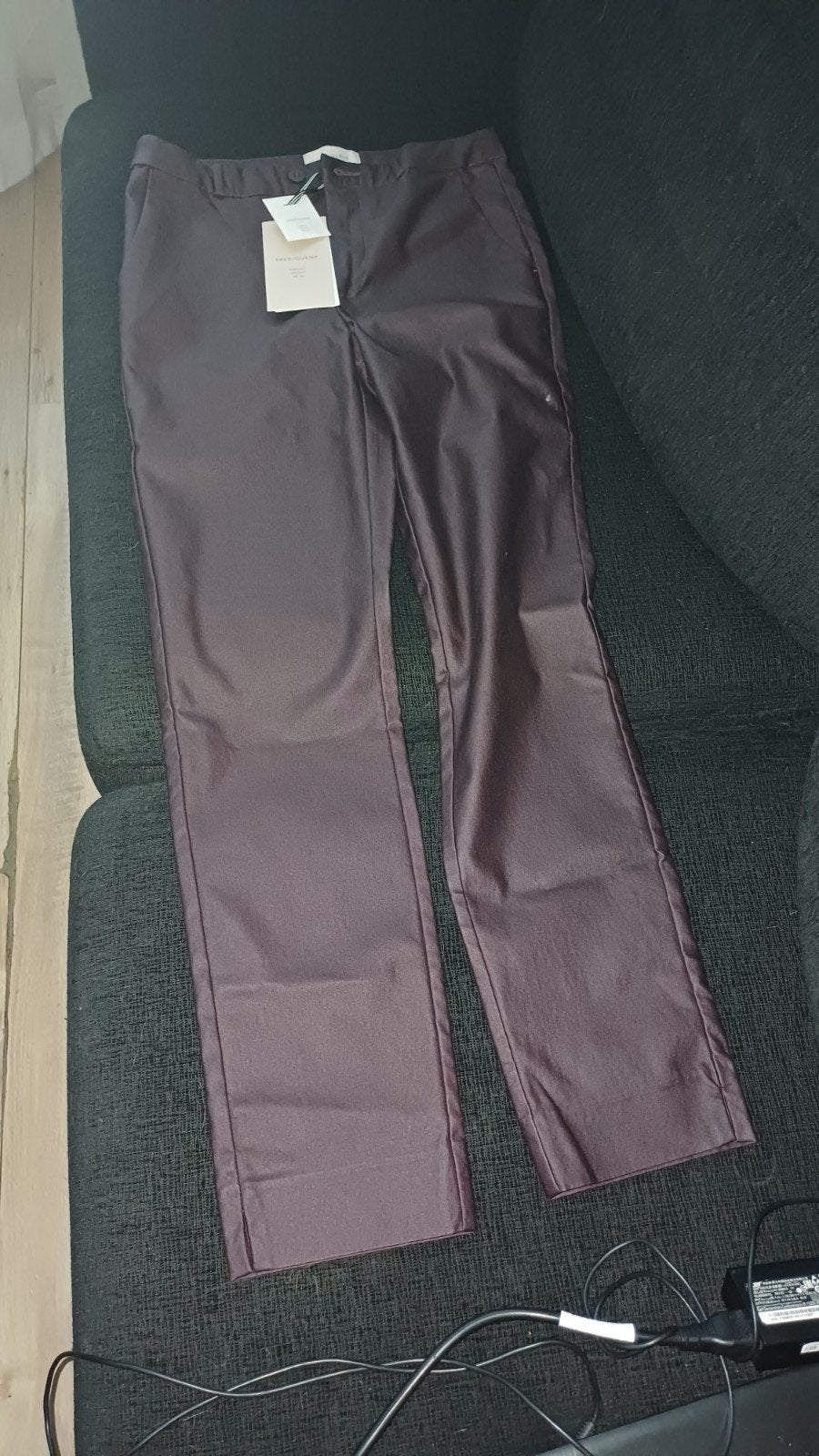 2 Nieuwe Dames Broeken: Jeans & Gecoate Broek, Maat 38/40 (M), Blauw, Nieuw, Ophalen of Verzenden