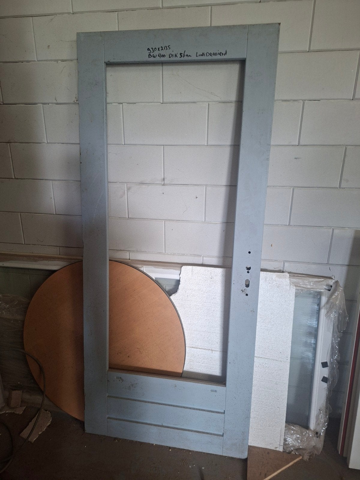 Stapeldorpeldeur 930x2135mm, Links Draaiend, Ophalen, Gebruikt, 80 tot 100 cm, 215 cm of meer