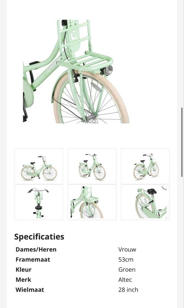 Zo goed als nieuwe Crown fiets met kinderzitje, 53 tot 56 cm, Ophalen, Zo goed als nieuw, Overige merken