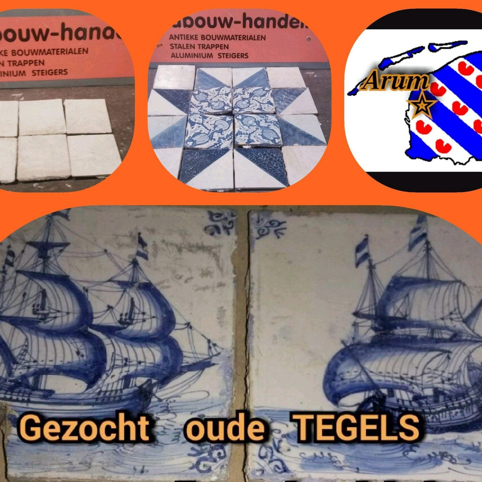 Inkoop OUDE TEGELS Antieke wand tegel gezocht tegeltjes, Minder dan 20 cm, Minder dan 5 m², Wandtegels, Keramiek