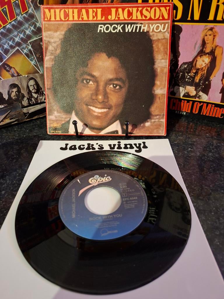 Michael Jackson - Rock With You (7 inch vinyl single)1980, 7 inch, Ophalen of Verzenden, 1970 - 1979, Fotohoes