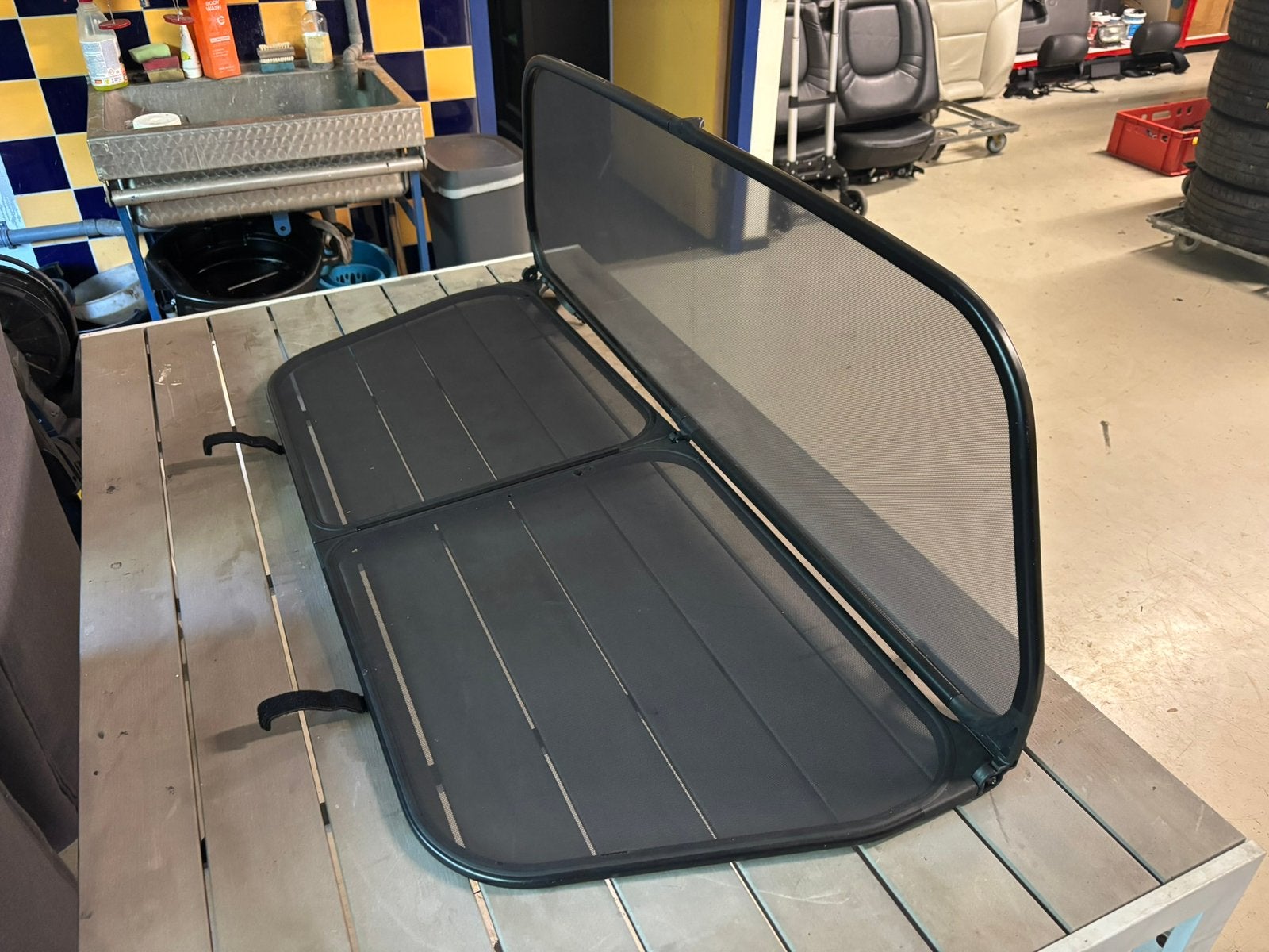 Saab 9-3 NG cabrio inklapbaar windscherm, Ophalen, Gebruikt, Saab