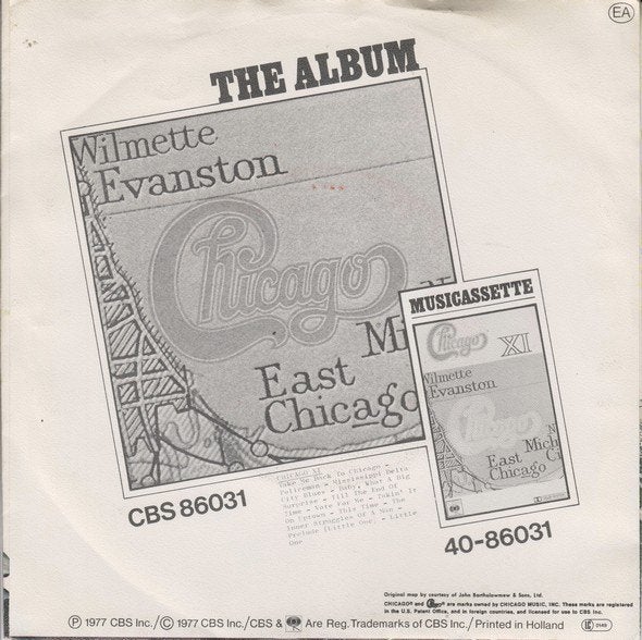 Chicago - take me back to chicago, Gebruikt, 7 inch, Ophalen of Verzenden, Pop