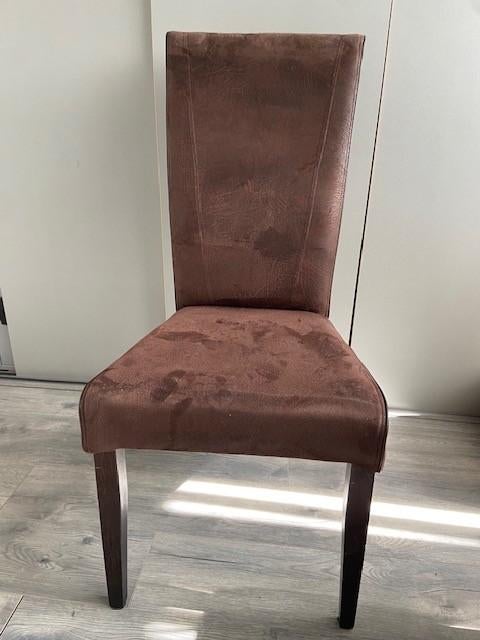 eetkamerstoel, Huis en Inrichting, Stoelen, Ophalen, Gebruikt, Twee, Bruin