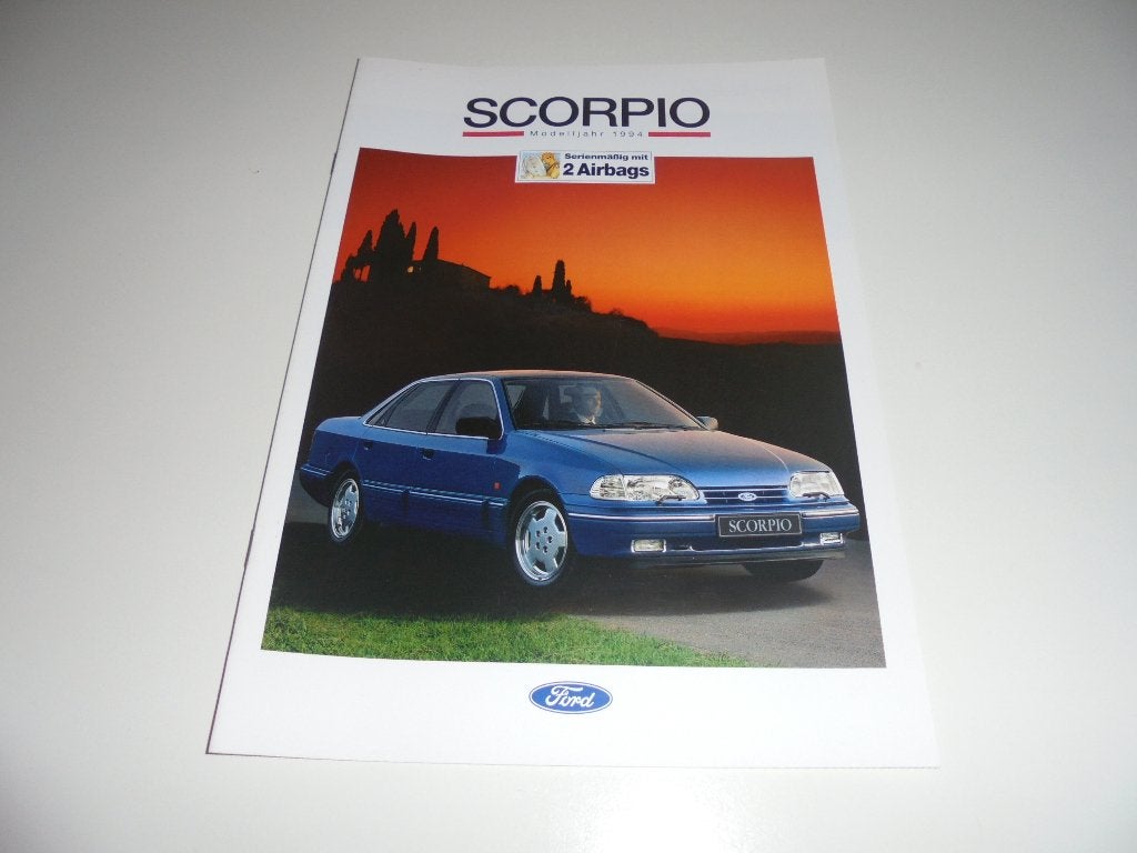 brochure Ford Scorpio  1994, Ophalen of Verzenden, Nieuw, Ford