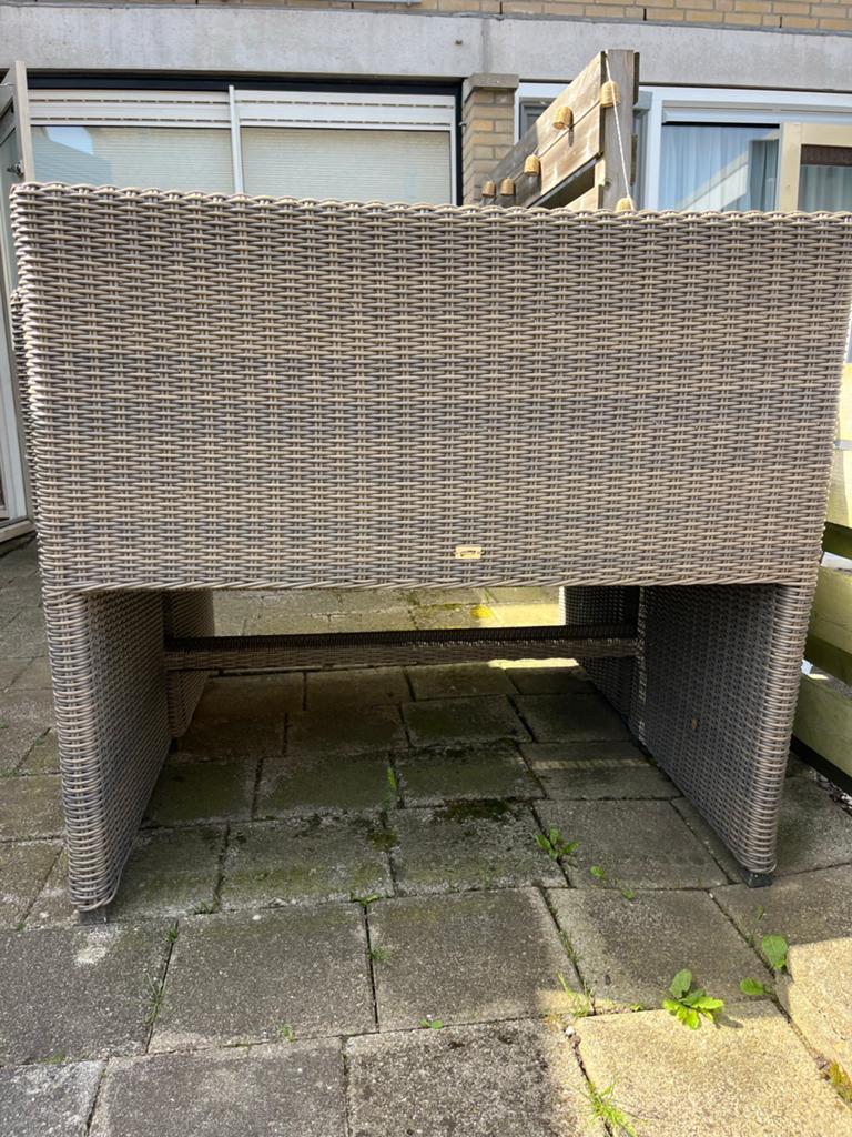 Sediamo Wicker Tuinset met 4 Zitplaatsen en Tafel, Ophalen, 4 zitplaatsen, Gebruikt, Wicker