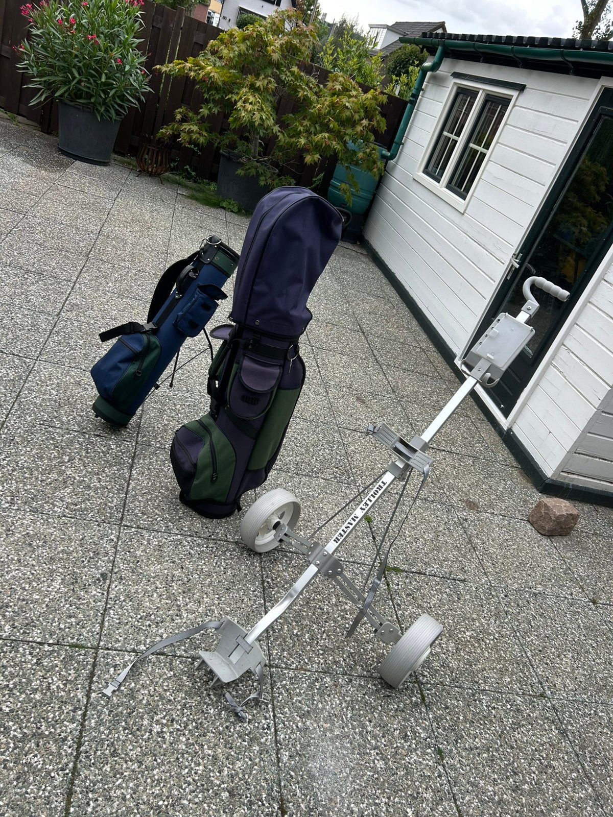 Compleet golfset met tas en trolley en oefen tas!, Sport en Fitness, Golf, Ophalen, Zo goed als nieuw, Set, Overige merken