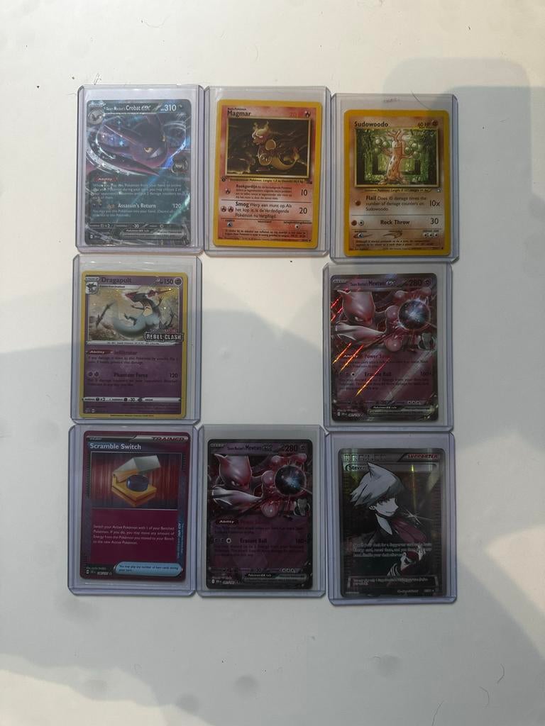 Zeldzame Pokémon kaarten - Scramble Switch & Dragapult, Ophalen of Verzenden, Zo goed als nieuw, Meerdere kaarten, Foil