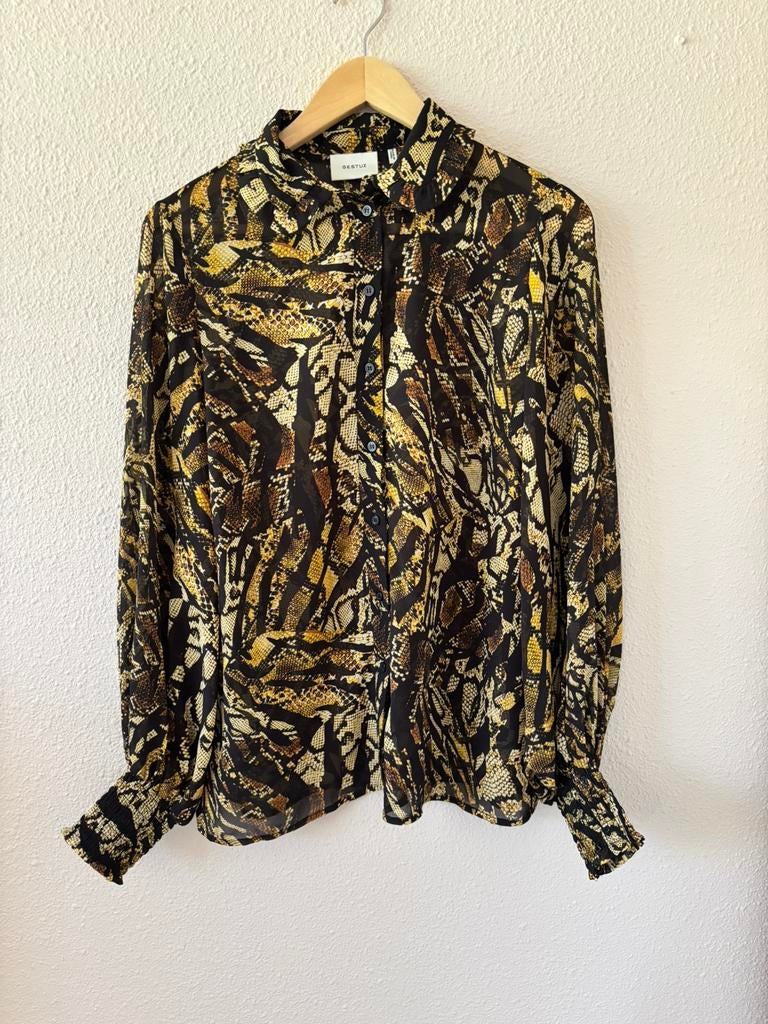 Gestuz chiffon blouse chiffon, Kleding | Dames, Blouses en Tunieken, Ophalen of Verzenden, Zo goed als nieuw, Maat 36 (S)