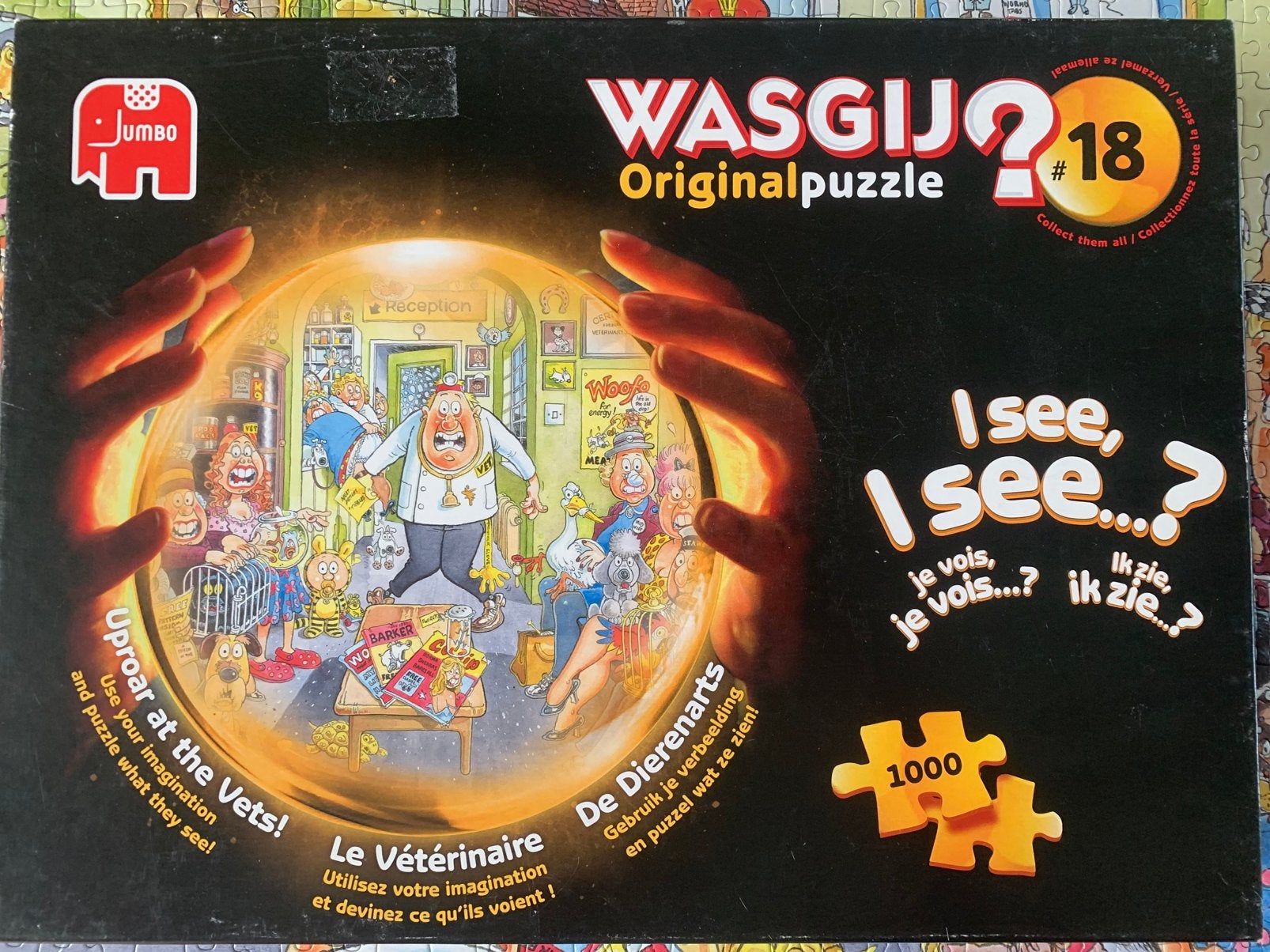 Wasgij puzzel Original 18, Ophalen of Verzenden, 500 t/m 1500 stukjes, Gebruikt, Legpuzzel