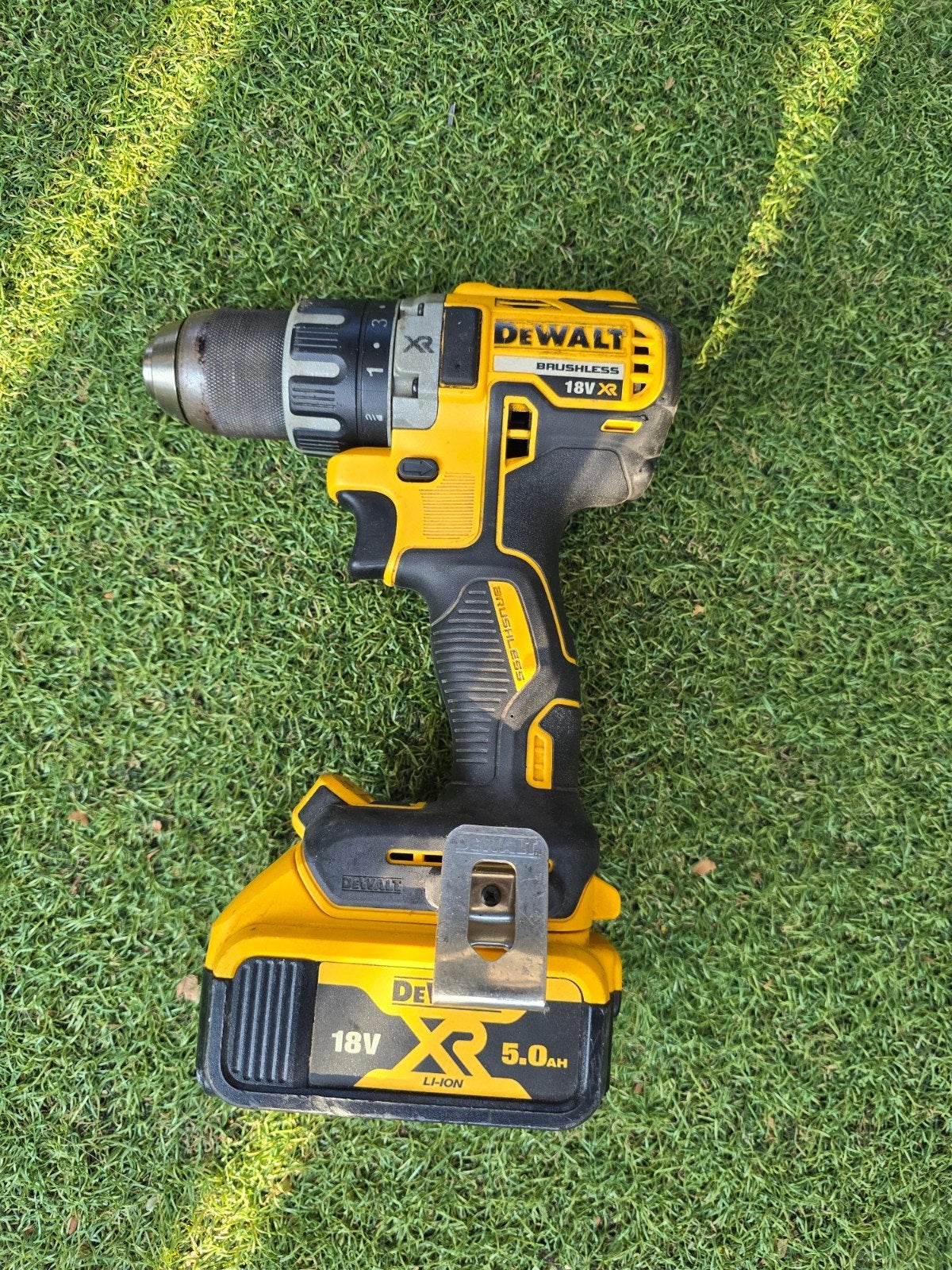 DeWalt DCD791 Accuboormachine met 18V 5.0Ah accu, Ophalen, Variabele snelheid, Boor- en Schroefmachine, Gebruikt