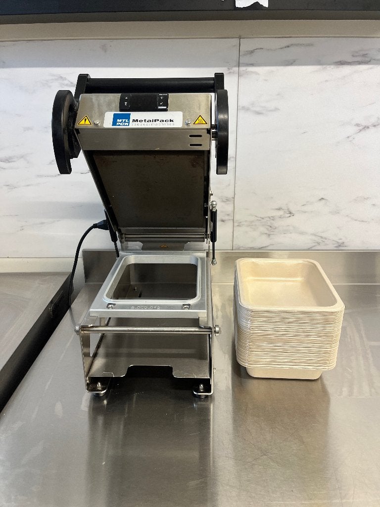 Topsealmachine Metalpack type 190 inclusief mal, Ophalen, Zo goed als nieuw